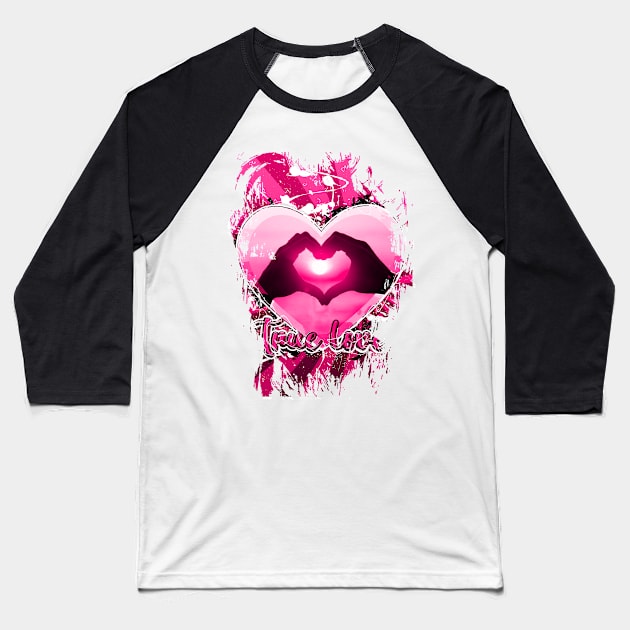 valentines day true love Baseball T-Shirt by Color-Lab